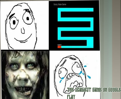 Play the scary maze game